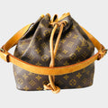 Louis Vuitton Shoulder Bag Petit Noé Drawstring Bag M42226 Monogram Brown Authentic Genuine Product