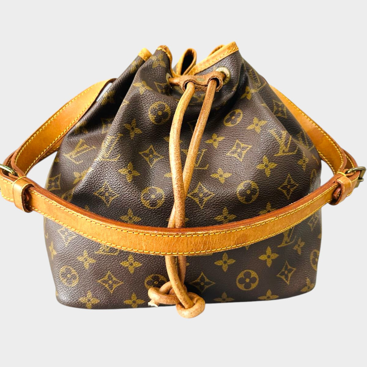 Louis Vuitton Shoulder Bag Petit Noé Drawstring Bag M42226 Monogram Brown Authentic Genuine Product