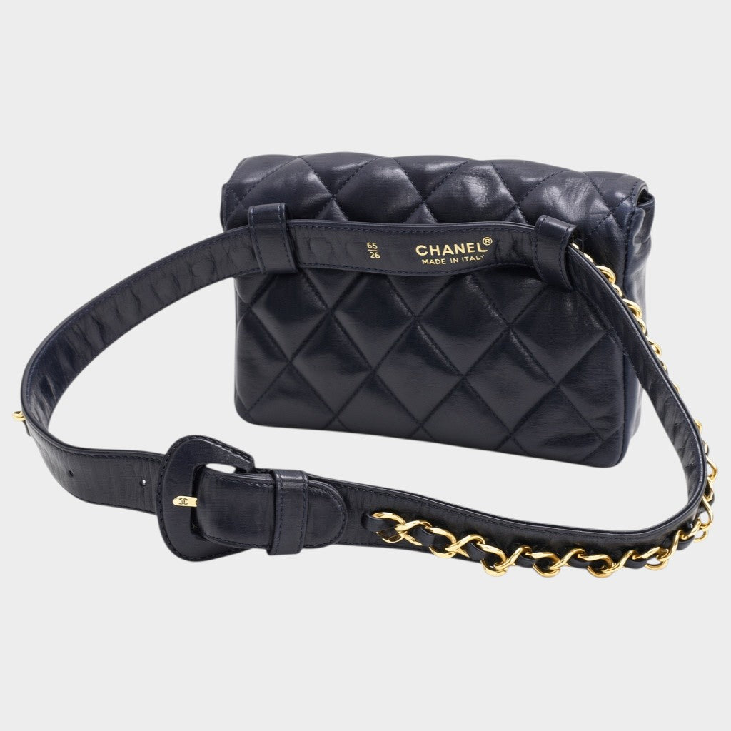 Excellent Condition CHANEL Chanel Waist Pouch Body Bag Coco Mark Tasche