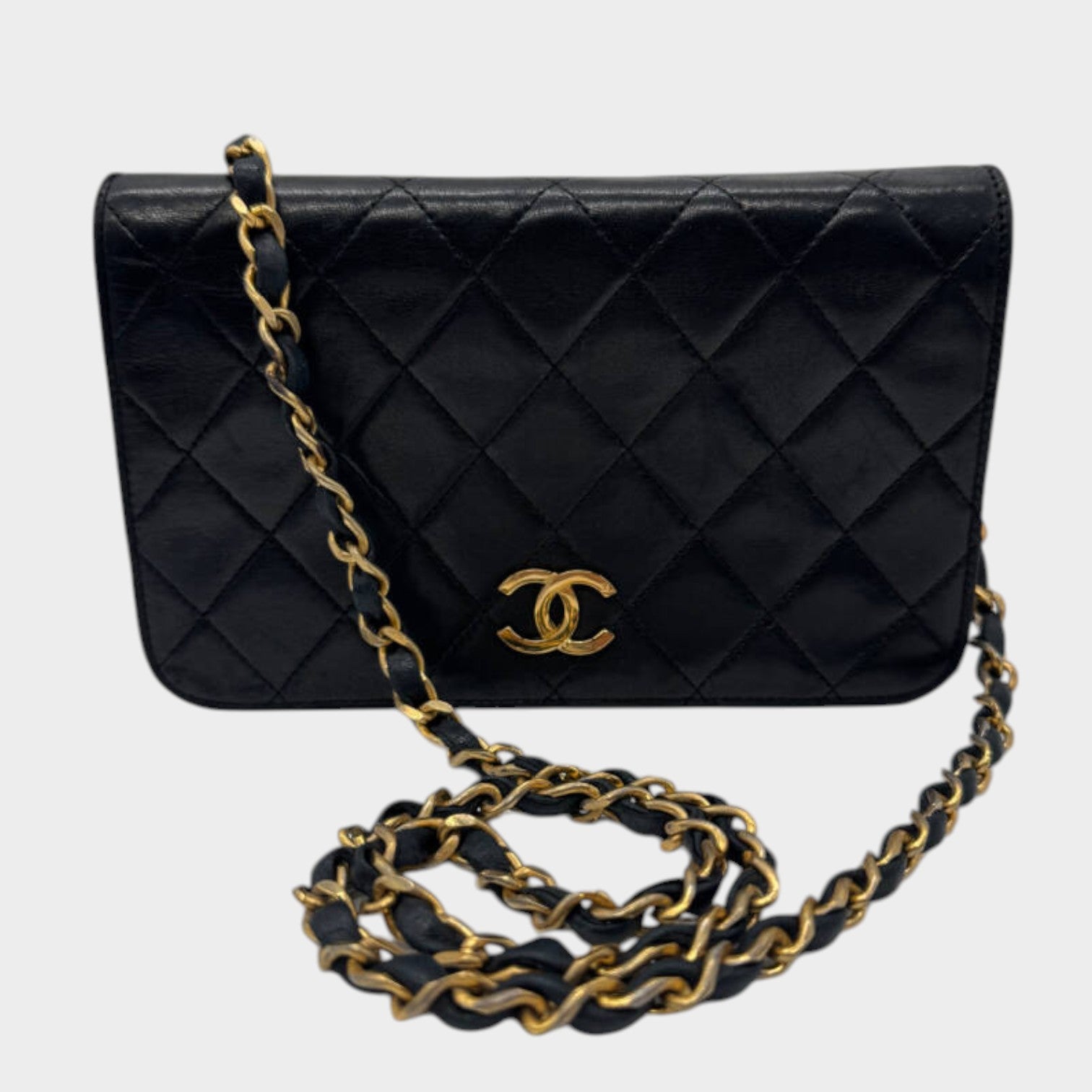 CHANEL Matelassé Coco Mark Push-Lock Chain Shoulder Bag