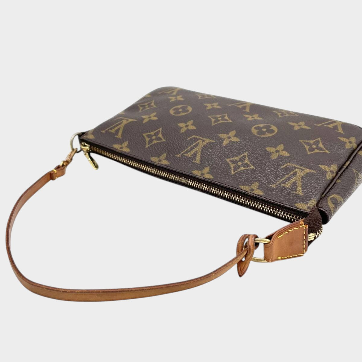 Excellent Condition LOUIS VUITTON Monogram Pochette Accessoires Accessory Pouch Handbag M51980 SL0041