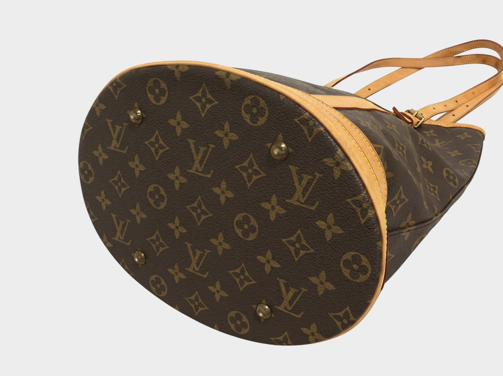 LOUIS VUITTON M42236 Monogram Bucket GM Bucket-shaped Shoulder Bag Tote for Women and Men, Brown