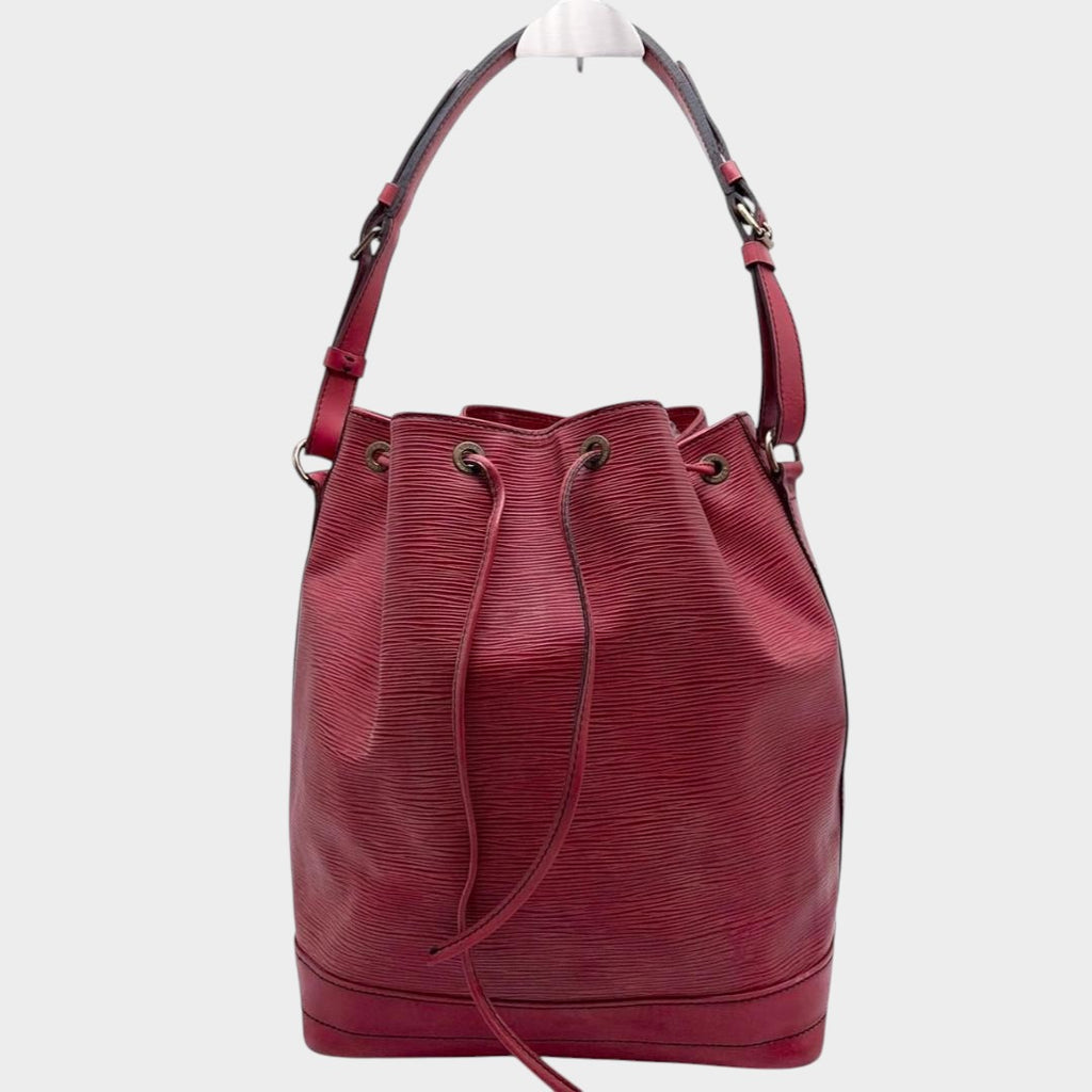LOUIS VUITTON Noe Epi drawstring shoulder bag, red, serial code, made in France