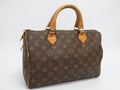 LOUIS VUITTON M41526 Monogram Speedy 30 TALON Zipper USA Made Boston Bag Brown FW6577
