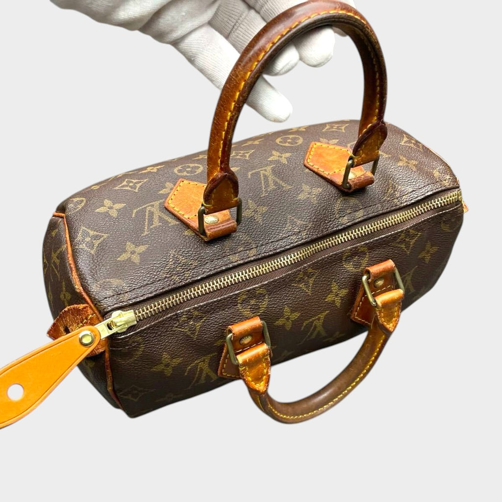 LOUIS VUITTON Monogram Speedy 25 M41528 Handbag Shoulder Bag Tasche