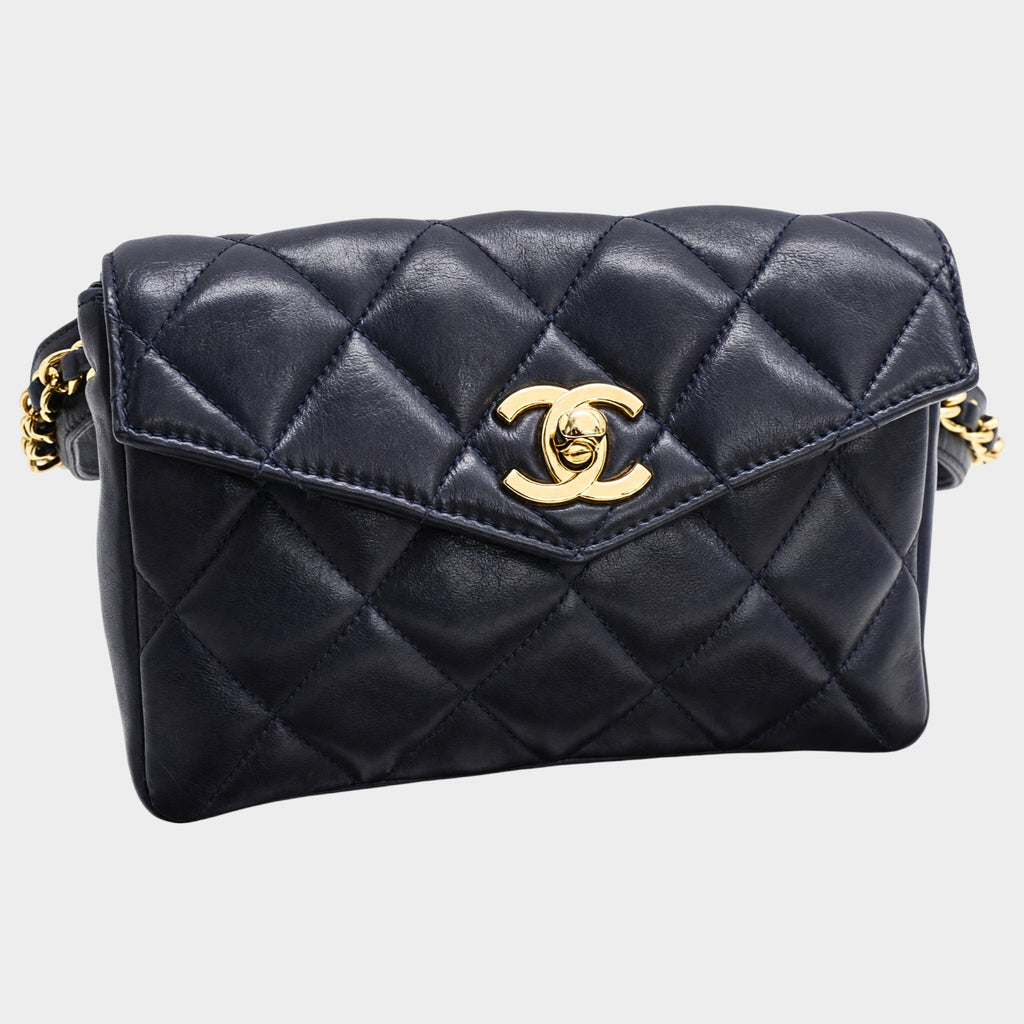 Excellent Condition CHANEL Chanel Waist Pouch Body Bag Coco Mark Tasche