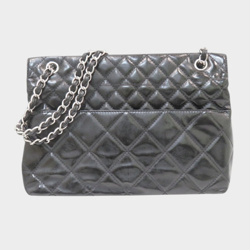 Chanel Large Matelasse A49272 Enamel Shoulder Bag for Women