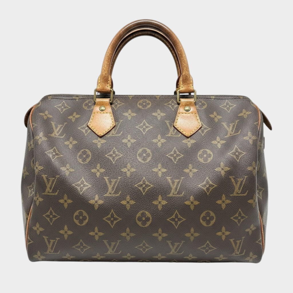 LOUIS VUITTON Speedy 30 M41526 Monogram Mini Boston Bag Handbag PVC Leather