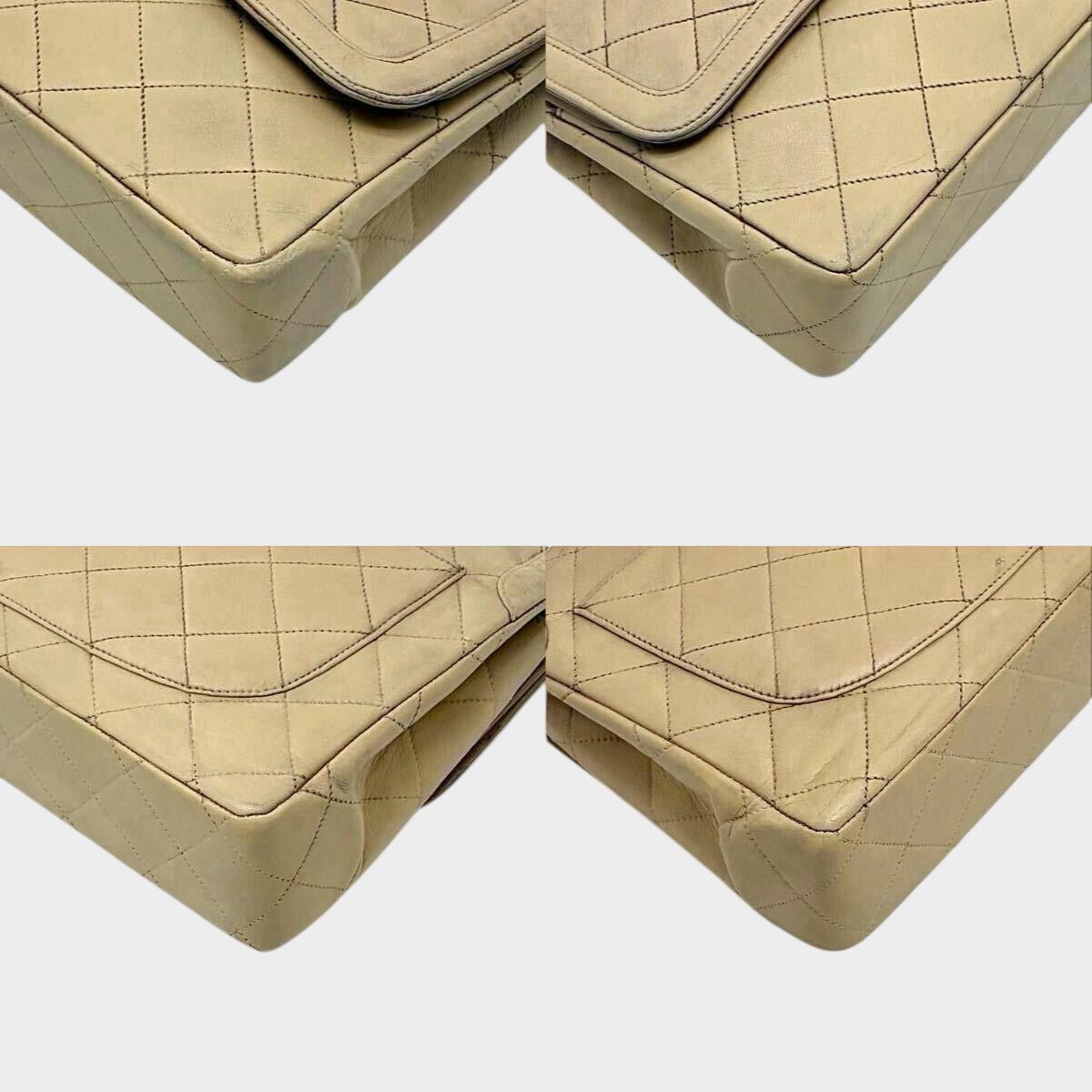 CHANEL Matelassé Chain Shoulder Bag, Double Flap, Lambskin, Turnlock Tasche