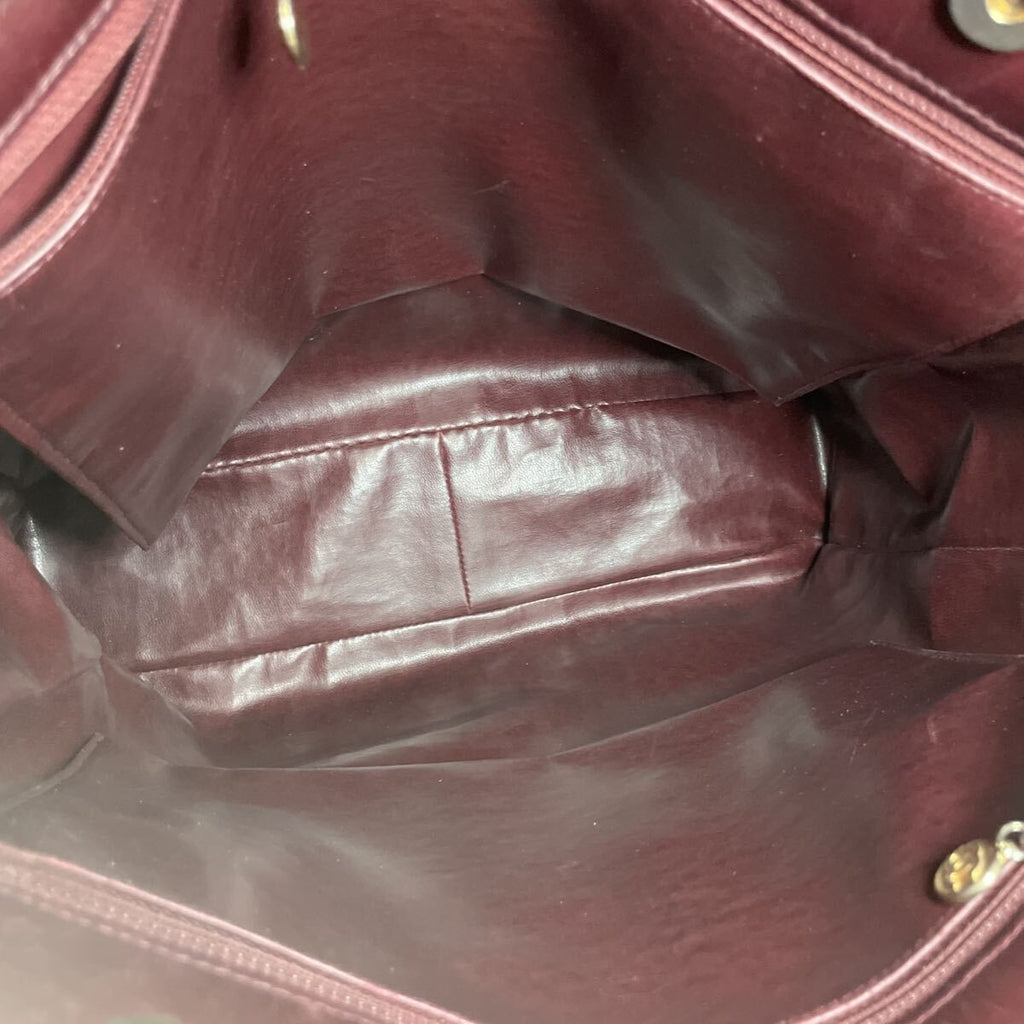CHANEL Vintage Large Coco Mark Tote Handbag, Lambskin, Tasche