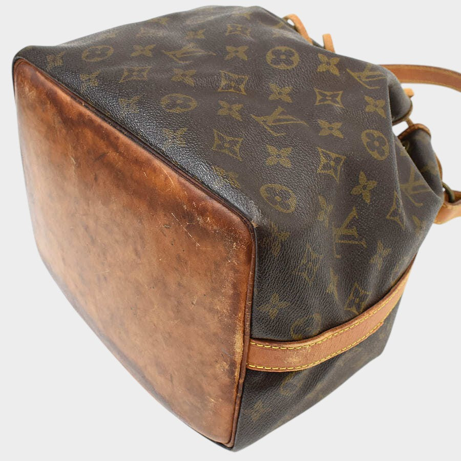 Louis Vuitton Shoulder Bag Petit Noe M42226 Monogram Canvas Leather Brown