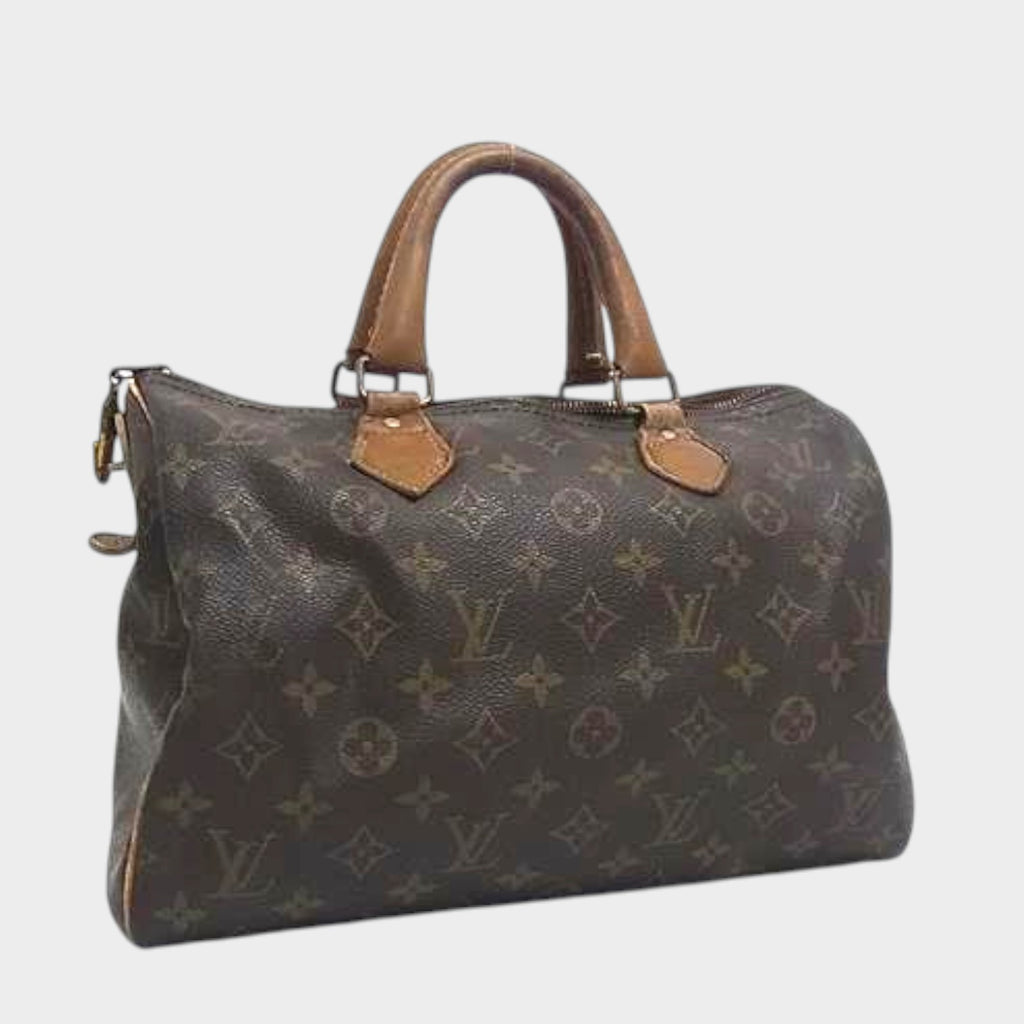 LOUIS VUITTON M41526 Vintage Monogram Speedy 30 TALON Zip Made in USA Boston Bag BQ5565