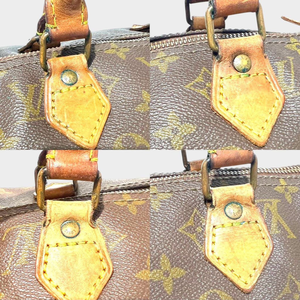 LOUIS VUITTON Monogram Speedy 40 Handbag Boston Bag M41522 Brown Tasche