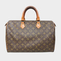 LOUIS VUITTON Monogram Speedy 35 Mini Boston Handbag M41524 (No Zipper Charm) Vintage
