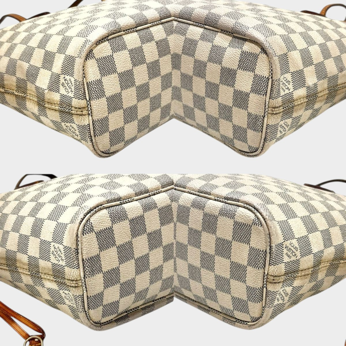 LOUIS VUITTON Damier Azur Neverfull Tote Bag, Tasche