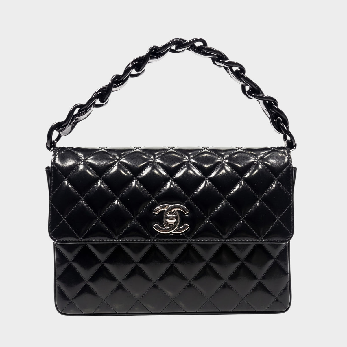 CHANEL Matelassé Chain Handbag, Coco Mark, Tasche