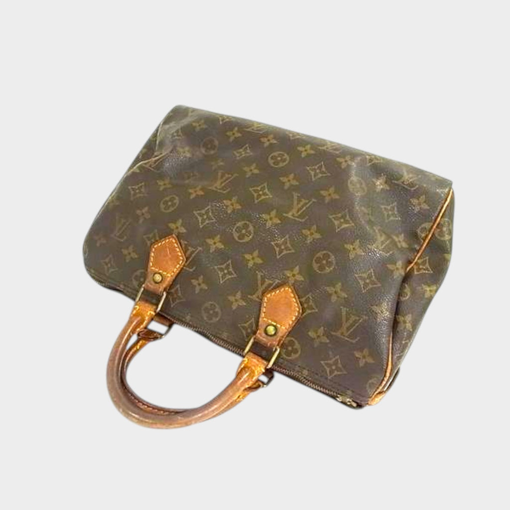 LOUIS VUITTON M41526 Monogram Speedy 30 Handbag Tote Bag Mini Boston Bag Brown