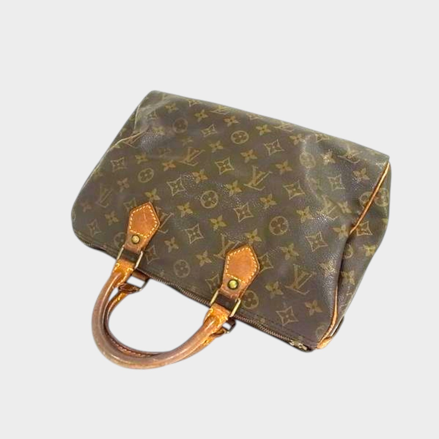 LOUIS VUITTON M41526 Monogram Speedy 30 Handbag Tote Bag Mini Boston Bag Brown