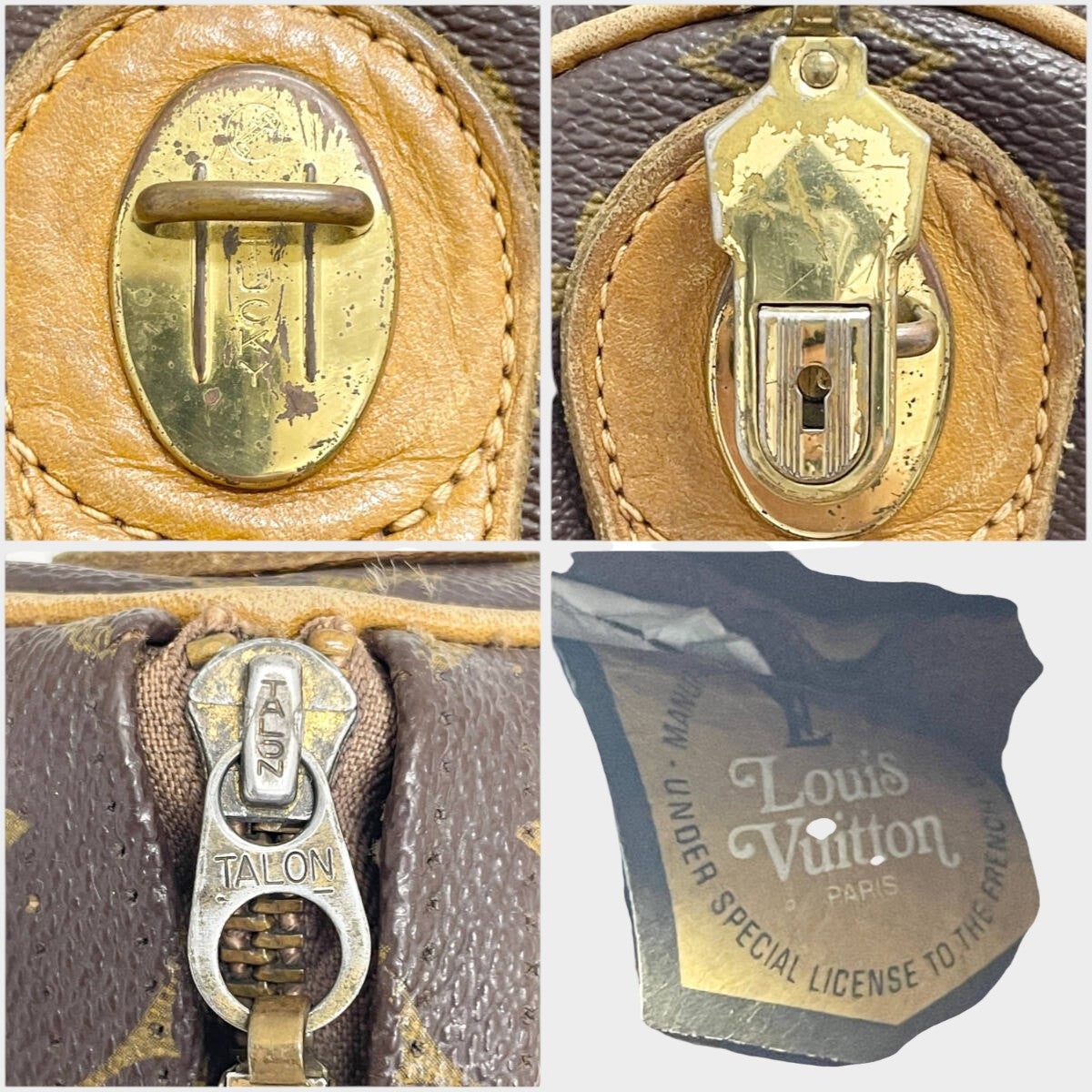 Louis Vuitton Monogram Speedy 30 French Tasche