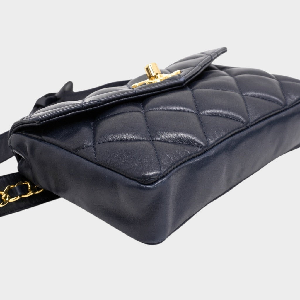 Excellent Condition CHANEL Chanel Waist Pouch Body Bag Coco Mark Tasche