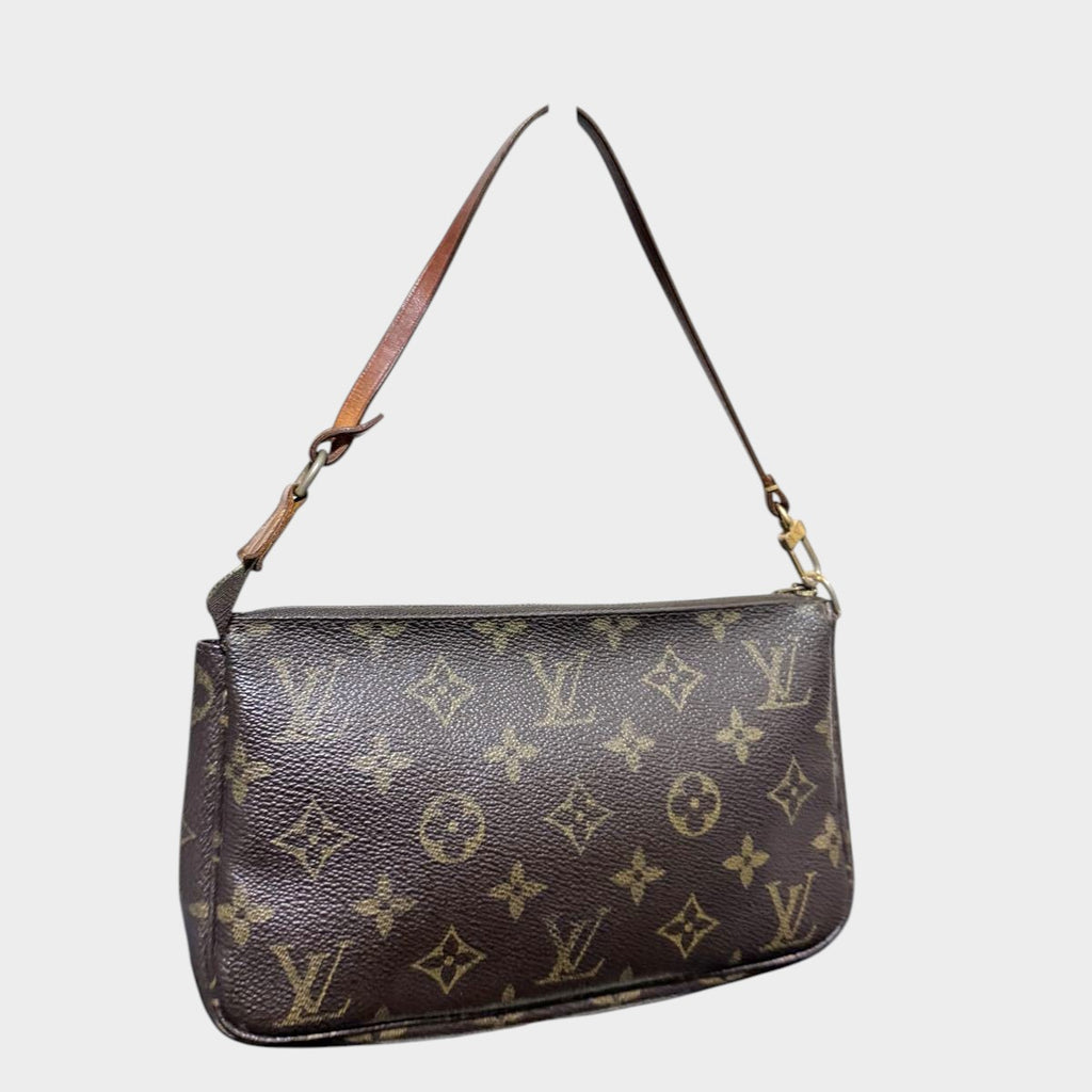 LOUIS VUITTON Monogram Pochette Accessoires Accessory Pouch M51980 Handbag Brown