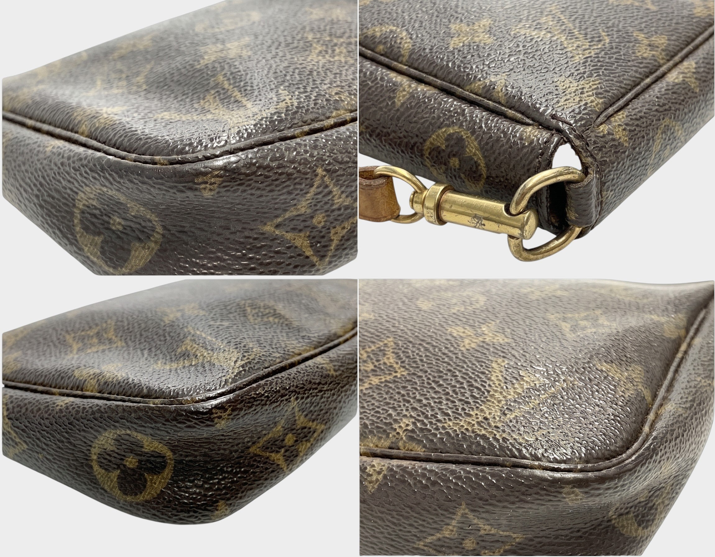 Louis Vuitton Monogram Pochette Accessoires M51980 Accessory Pouch Shoulder Stra