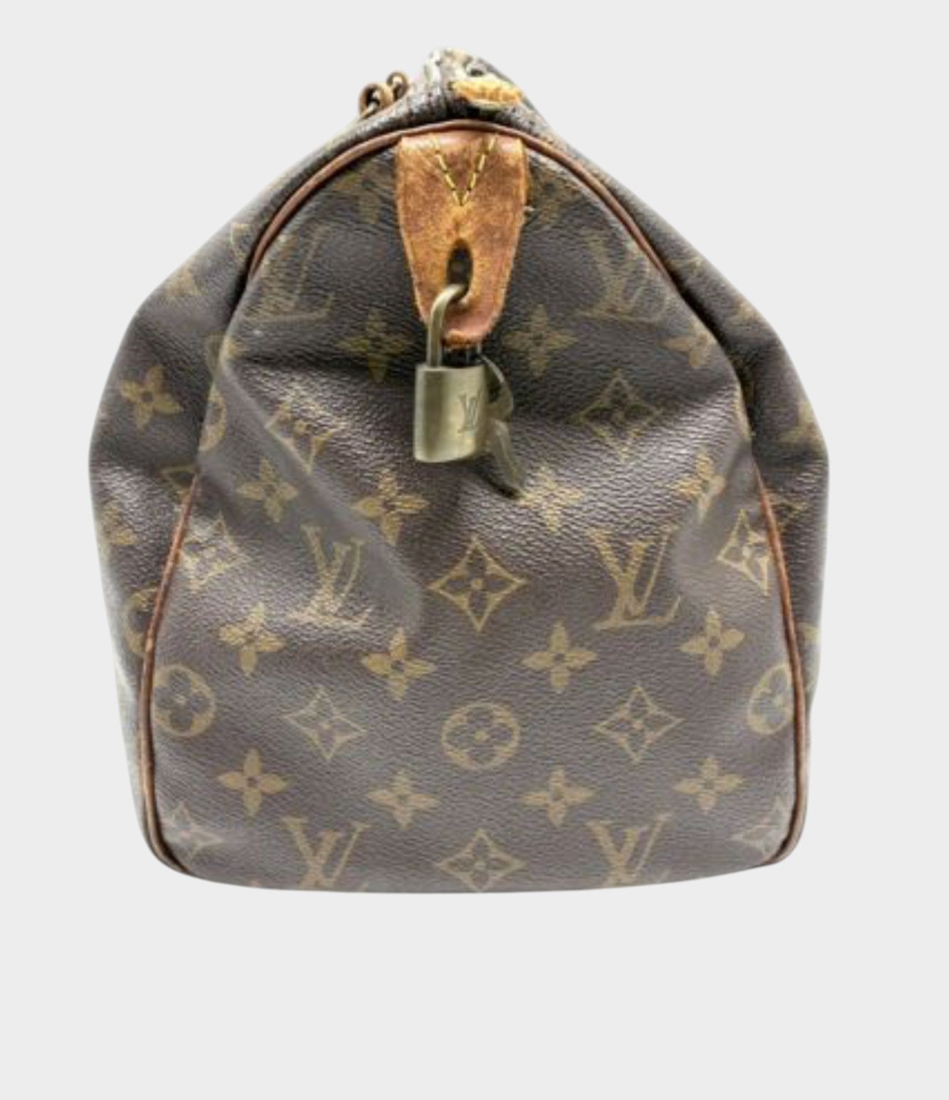 LOUIS VUITTON Speedy 30 M41526 Monogram Mini Boston Bag Handbag PVC Leather
