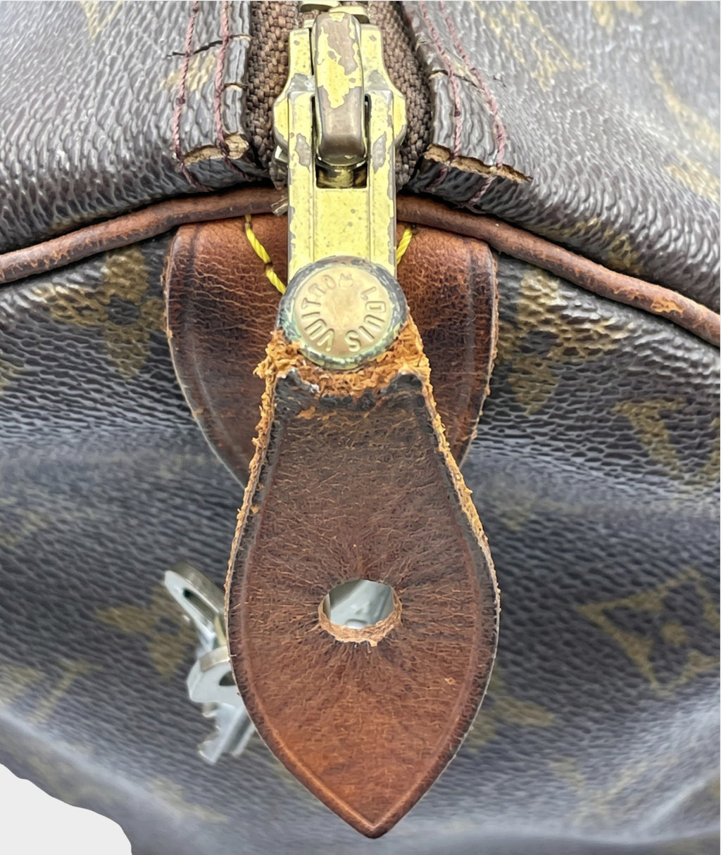 LOUIS VUITTON Bag Handbag Monogram Speedy 30 TH1000 Canvas x Leather Brown