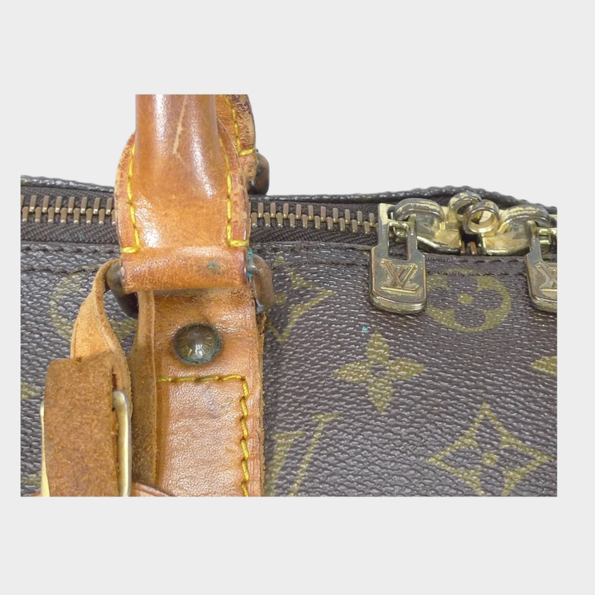 Louis Vuitton Monogram Pattern Leather Boston Bag Keepall 45 Tasche