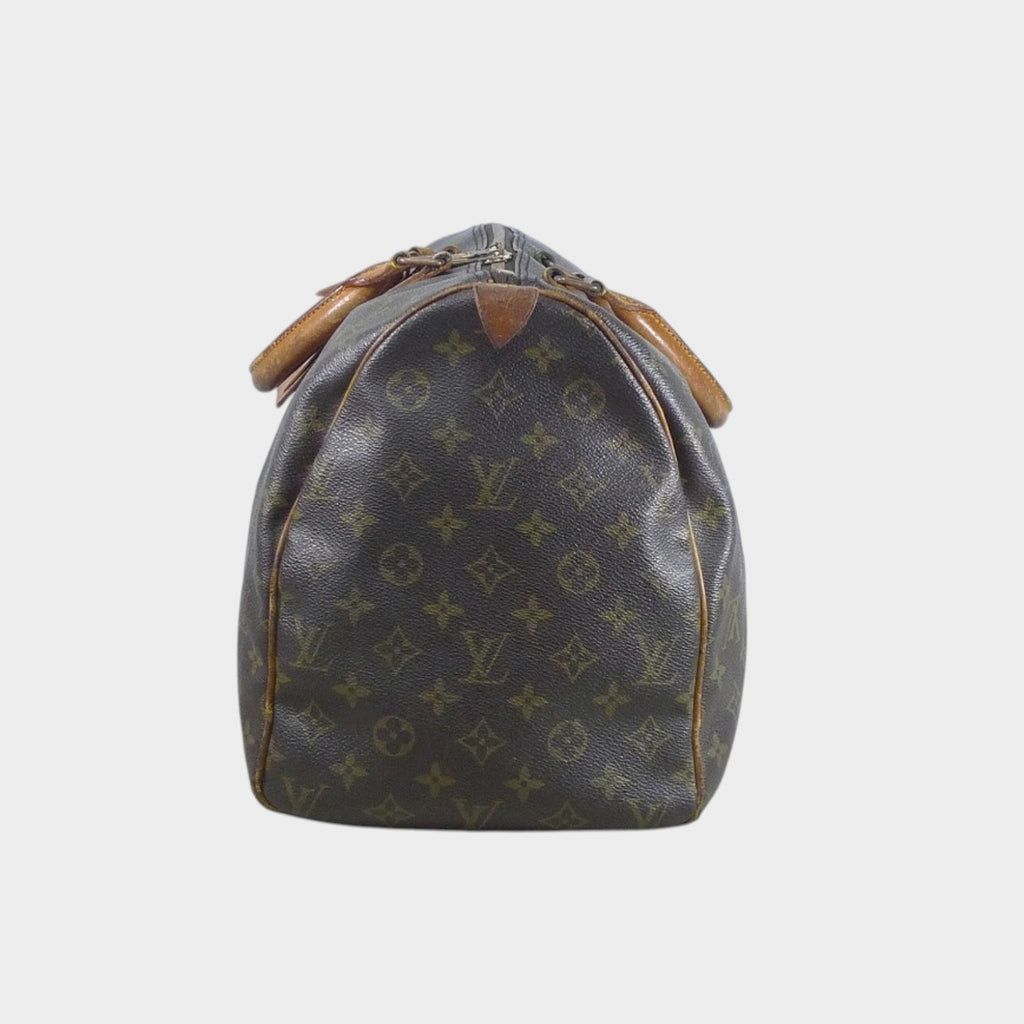 Louis Vuitton Monogram Pattern Leather Boston Bag Keepall 45 Tasche