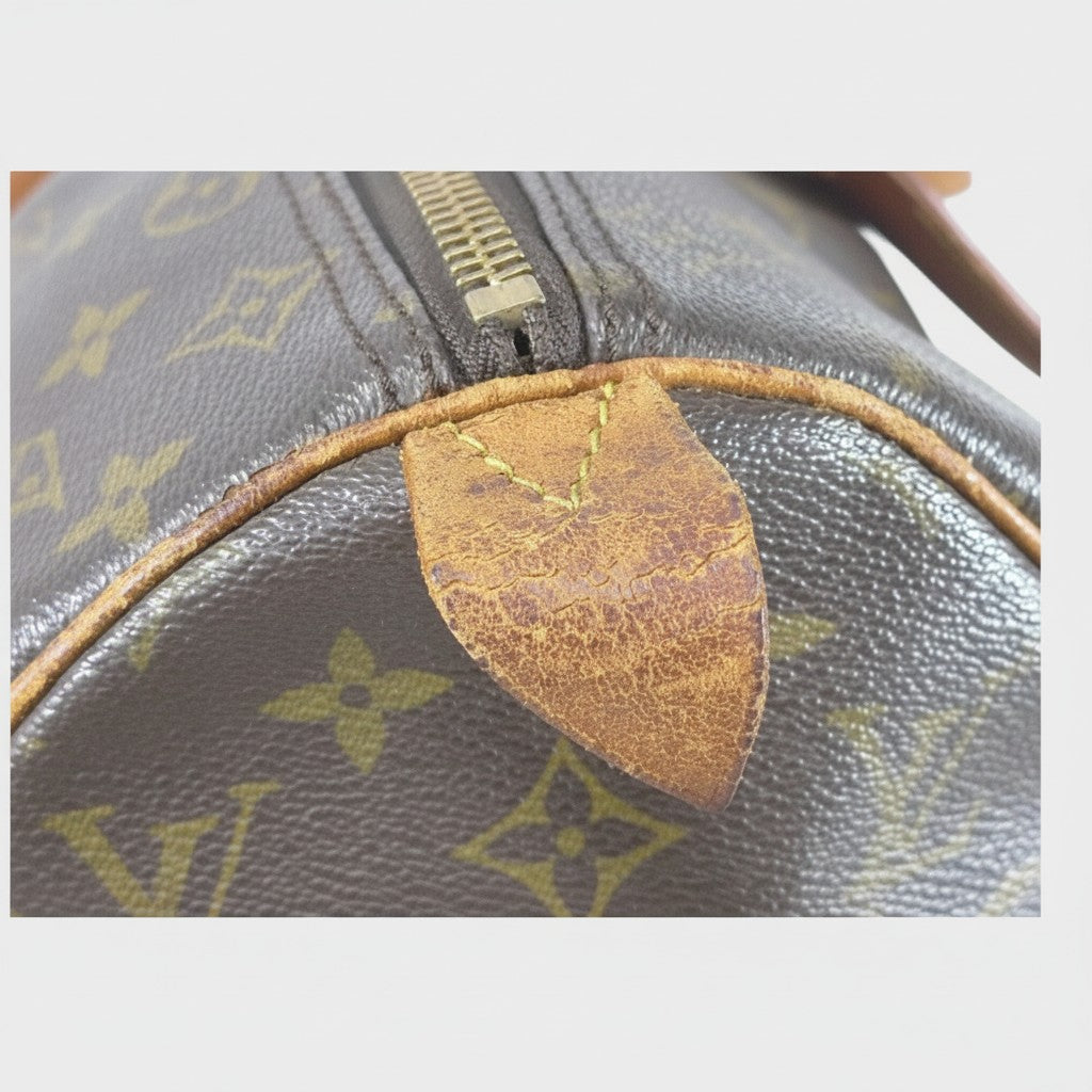 Louis Vuitton Monogram Pattern Leather Boston Bag Keepall 45 Tasche