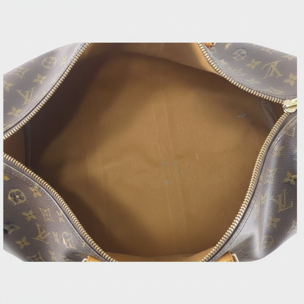 Louis Vuitton Monogram Pattern Leather Boston Bag Keepall 45 Tasche