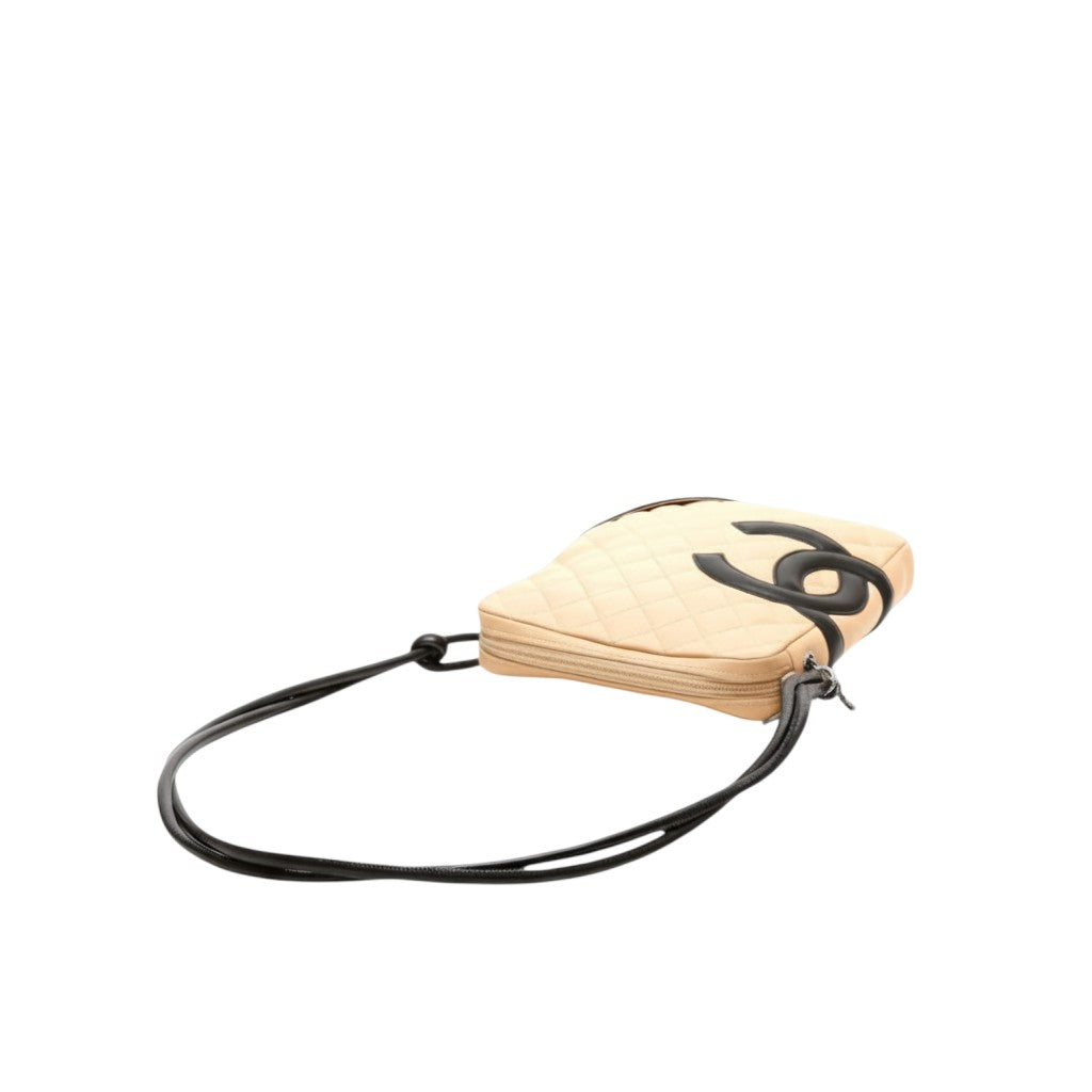 CHANEL Coco Mark Matelassé Cambon Line Leather Crossbody Tasche