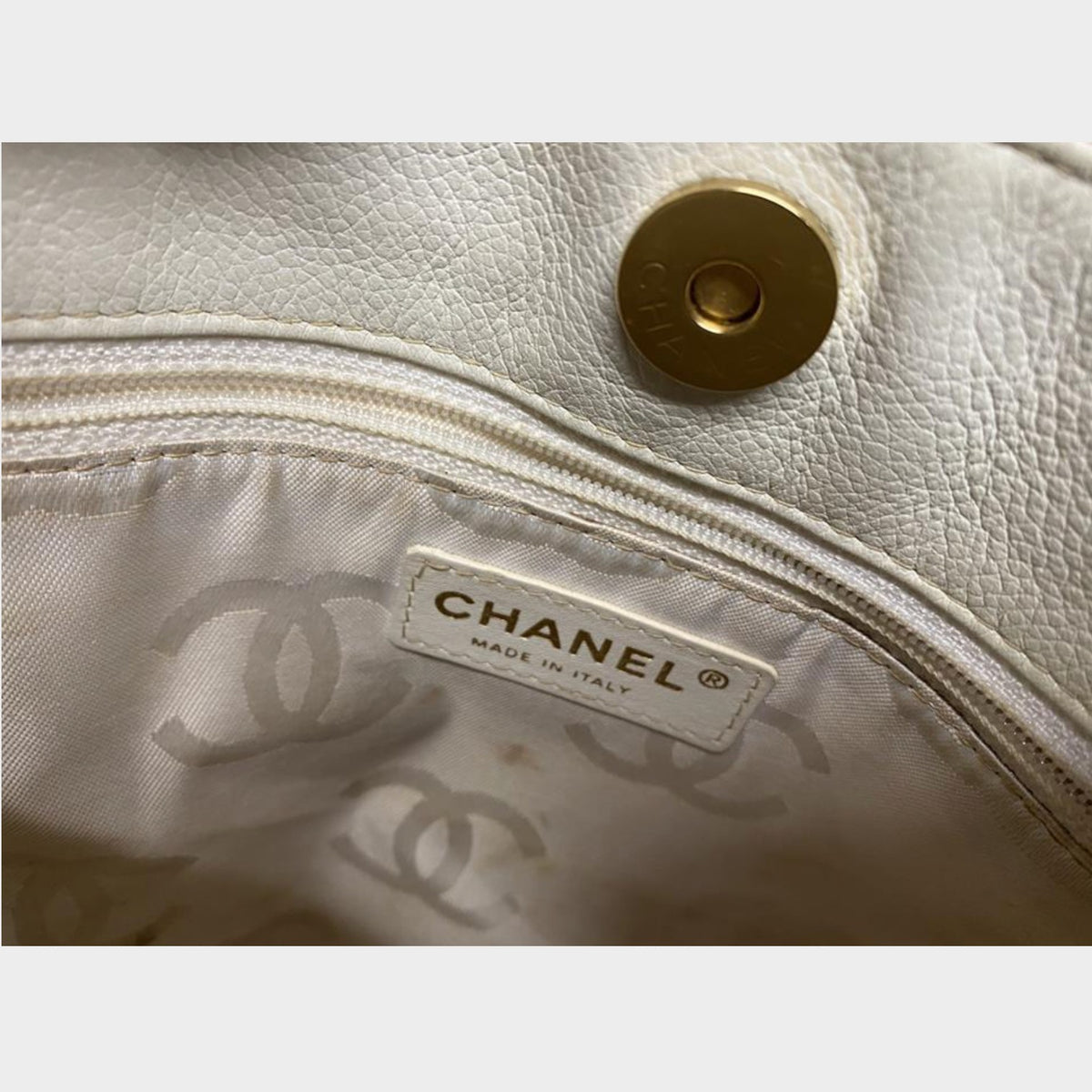 Authenticity verified CHANEL Chanel handbag Wild Stitch Coco Mark Tasche