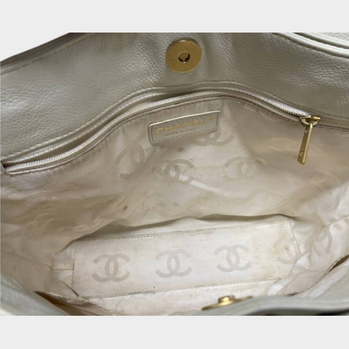 Authenticity verified CHANEL Chanel handbag Wild Stitch Coco Mark Tasche