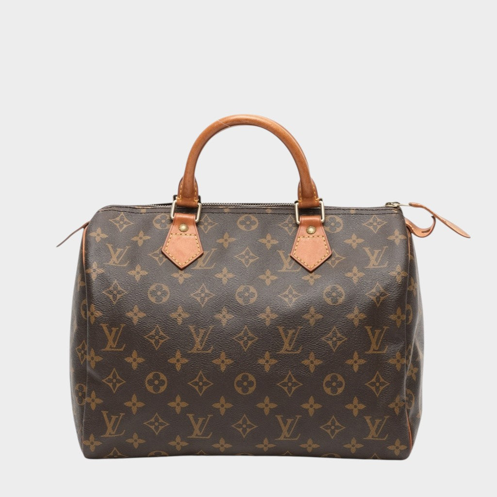 Louis Vuitton Monogram Speedy 30 Handbag Tasche with Padlock