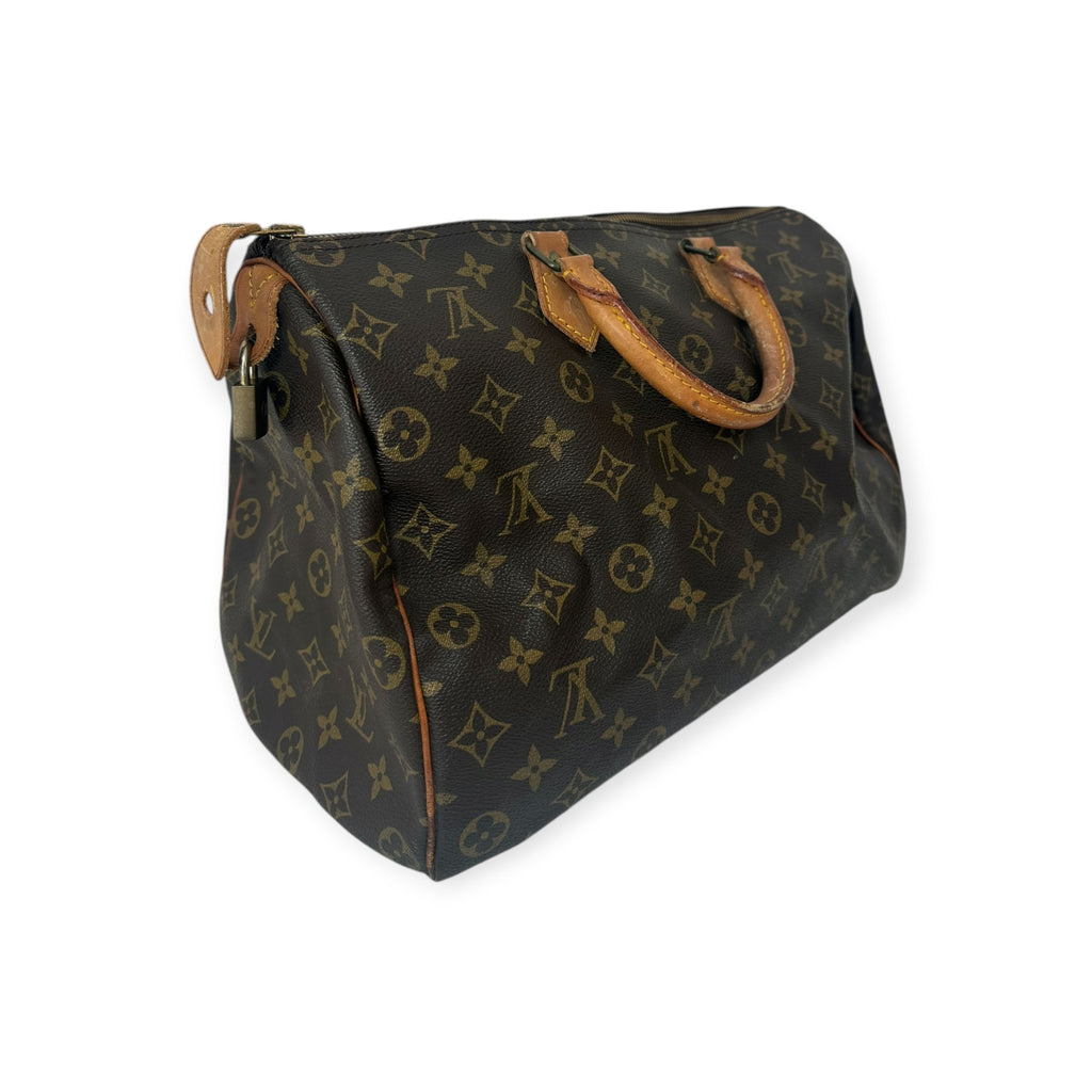 Louis Vuitton Monogram Speedy 35 M41524 VI863 Handbag Boston Bag