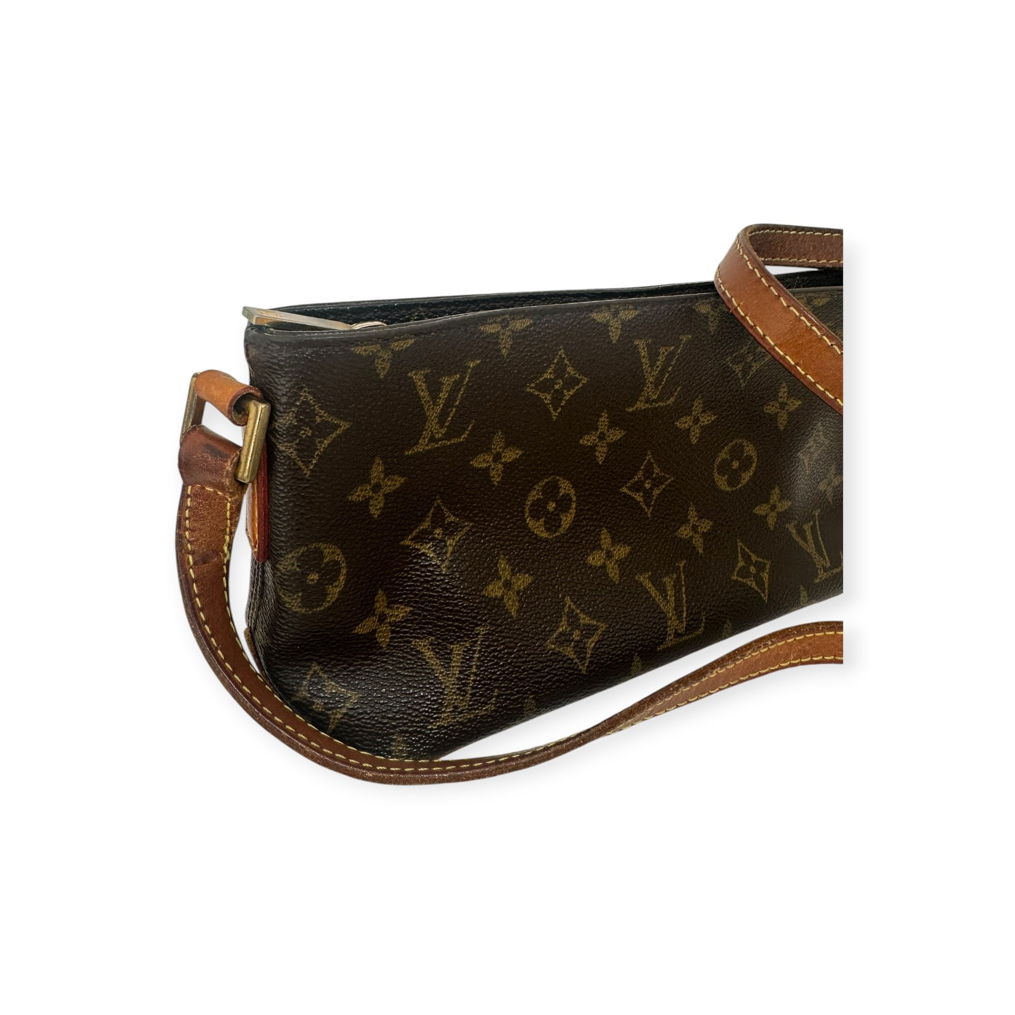 Louis Vuitton Monogram Trotteur Shoulder Bag, Crossbody Bag, M51240, Serial Number AR0072, Authentic