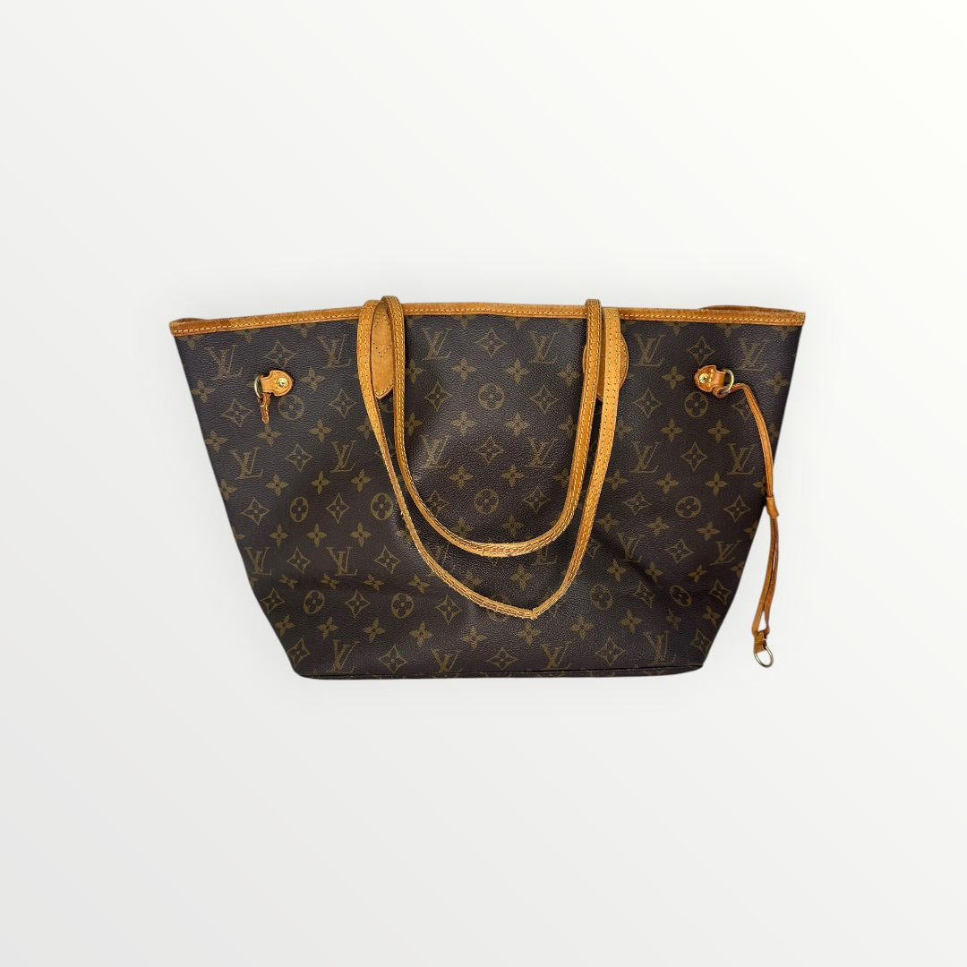 Louis Vuitton Neverfull MM M40156 Monogram Brown Tote Bag