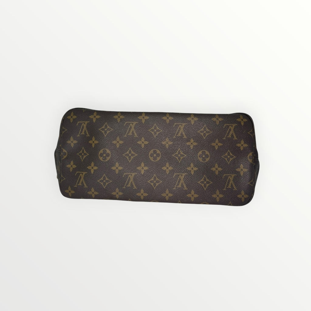 Louis Vuitton Neverfull MM M40156 Monogram Brown Tote Bag