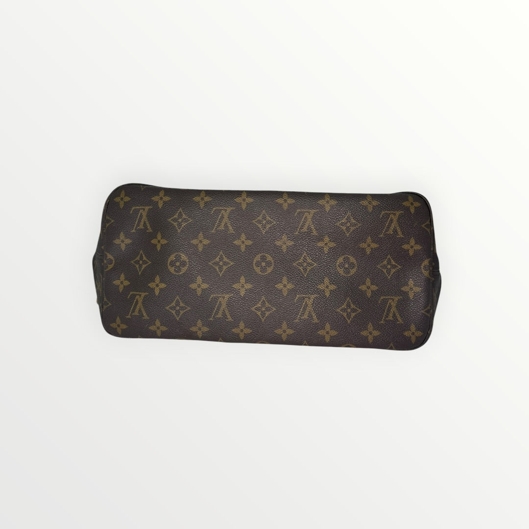 Louis Vuitton Neverfull MM M40156 Monogram Brown Tote Bag