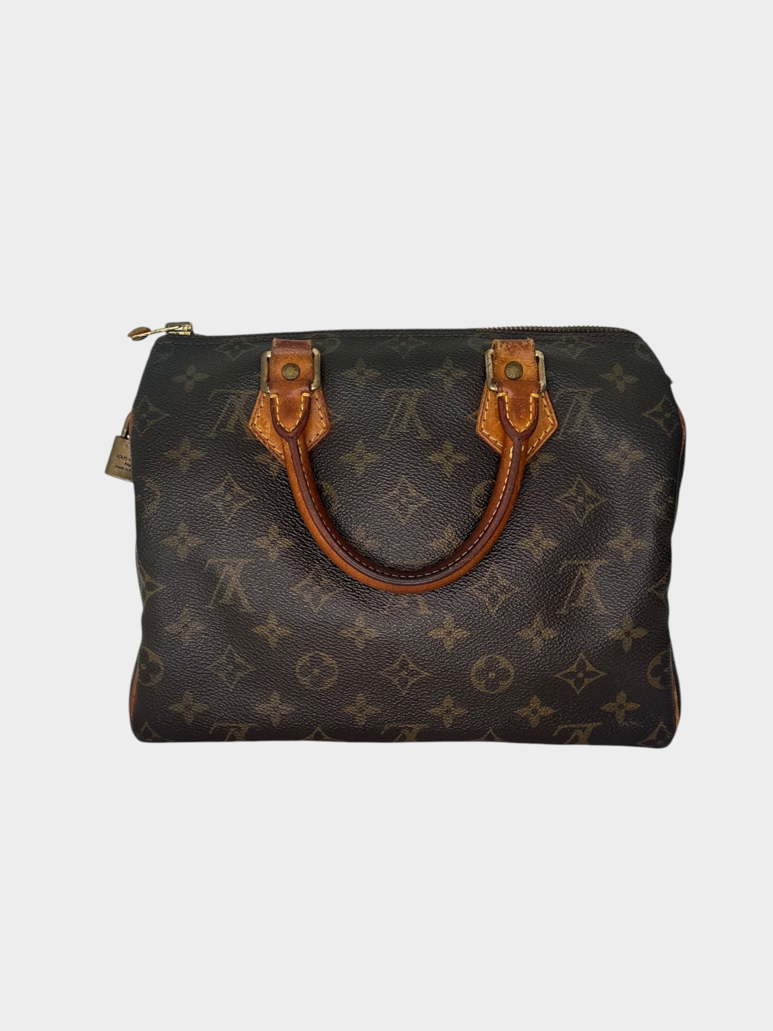 LOUIS VUITTON Speedy 25 Monogram Handbag M41528 (Key Missing) Mini Boston Bag