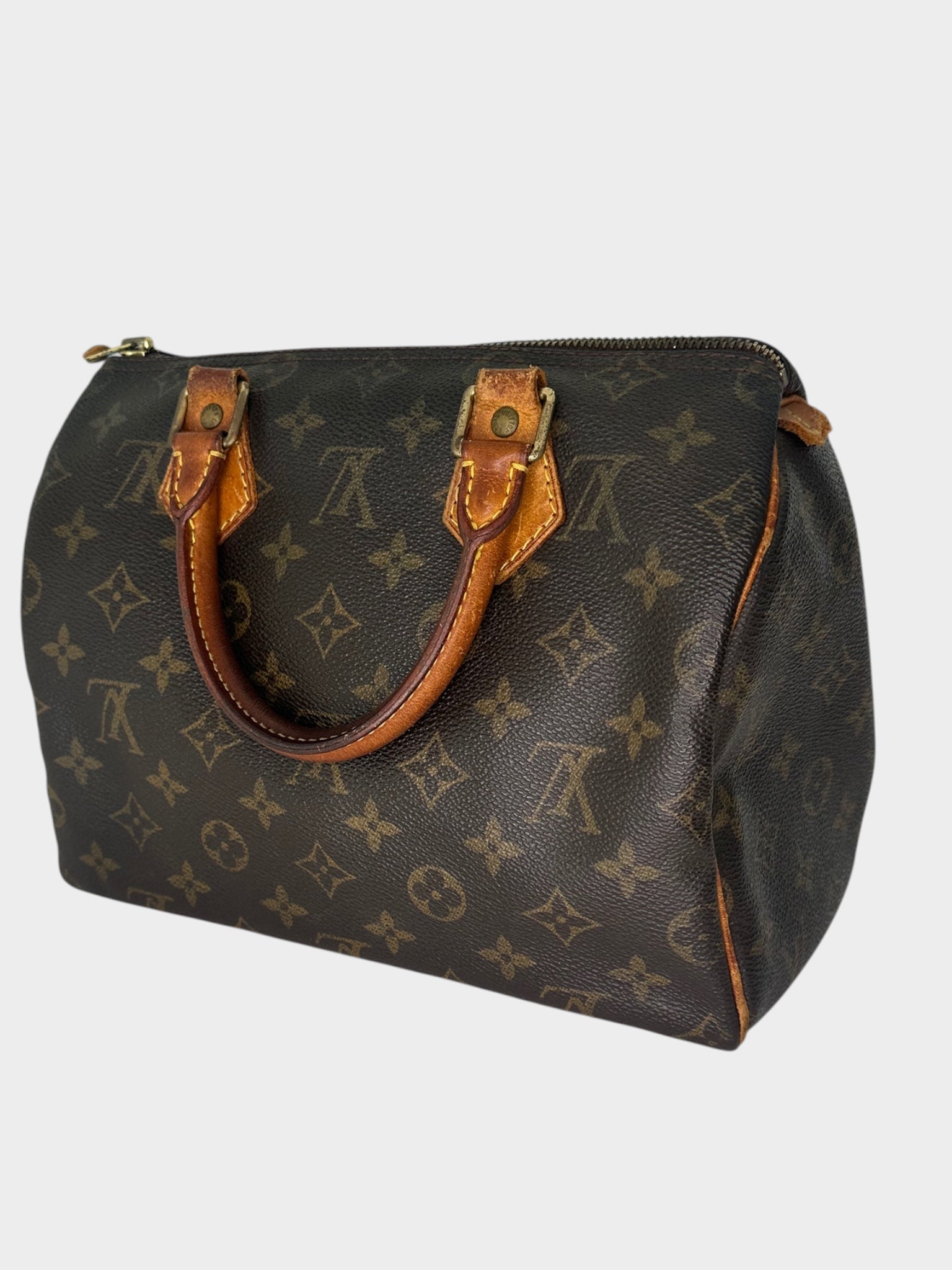 LOUIS VUITTON Speedy 25 Monogram Handbag M41528 (Key Missing) Mini Boston Bag