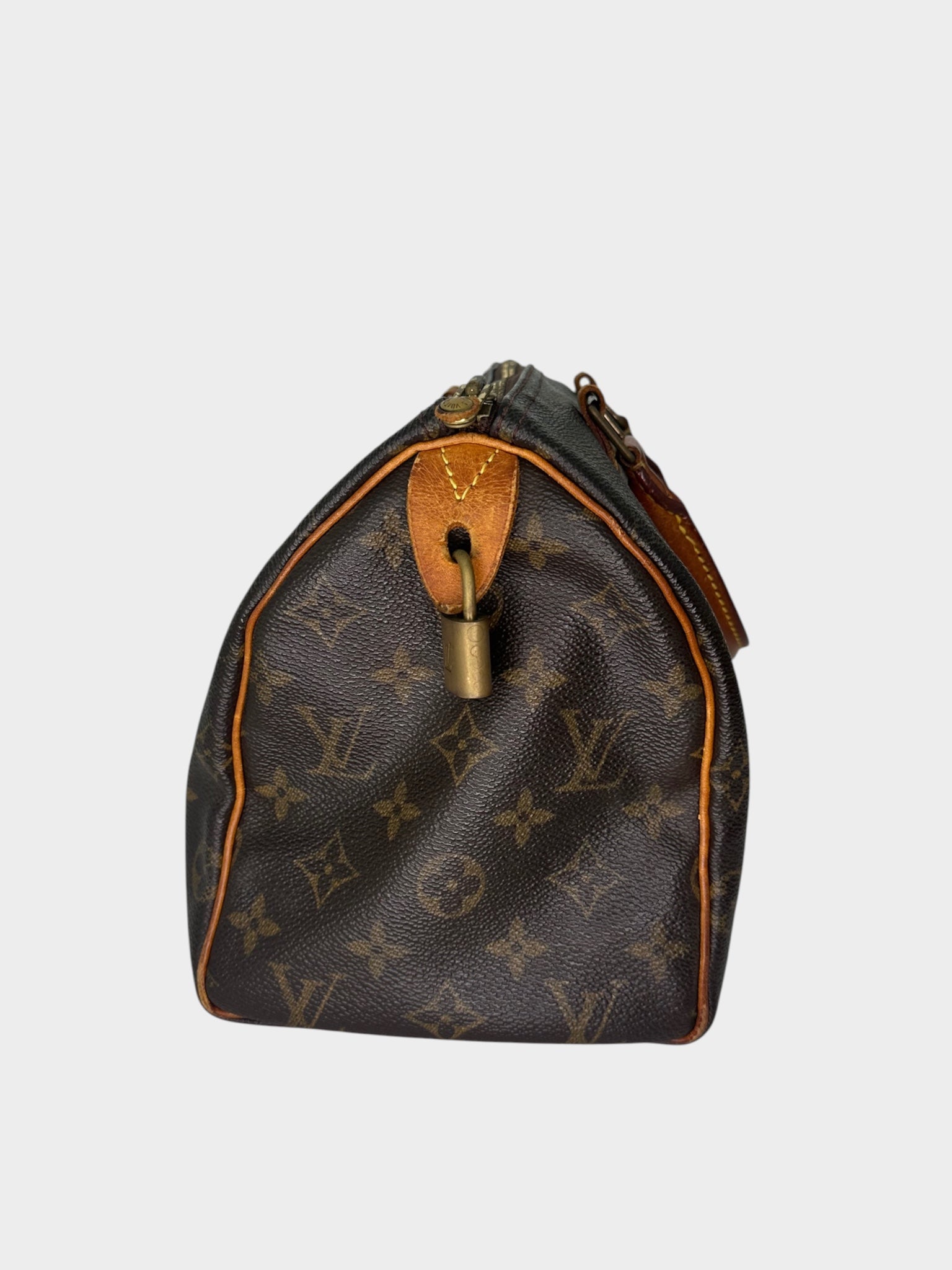 LOUIS VUITTON Speedy 25 Monogram Handbag M41528 (Key Missing) Mini Boston Bag