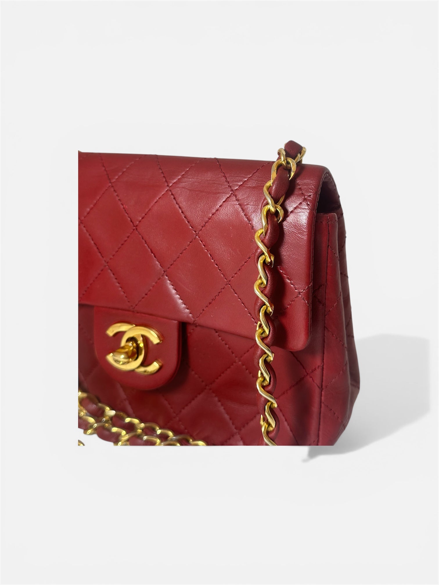 Chanel Mini Matelassé Turnlock Coco Mark Lambskin Chain Shoulder Bag