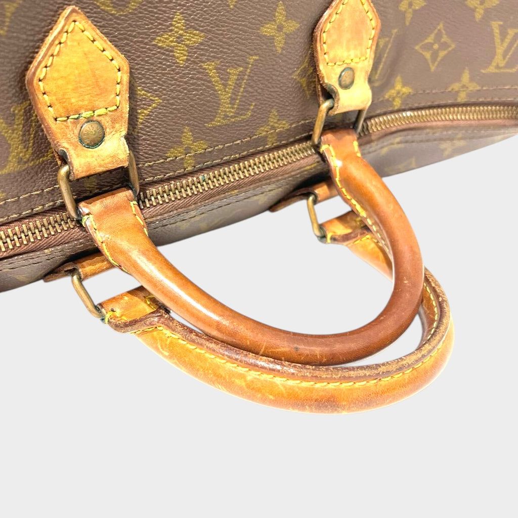LOUIS VUITTON Monogram Speedy 40 Handbag Boston Bag M41522 Brown Tasche