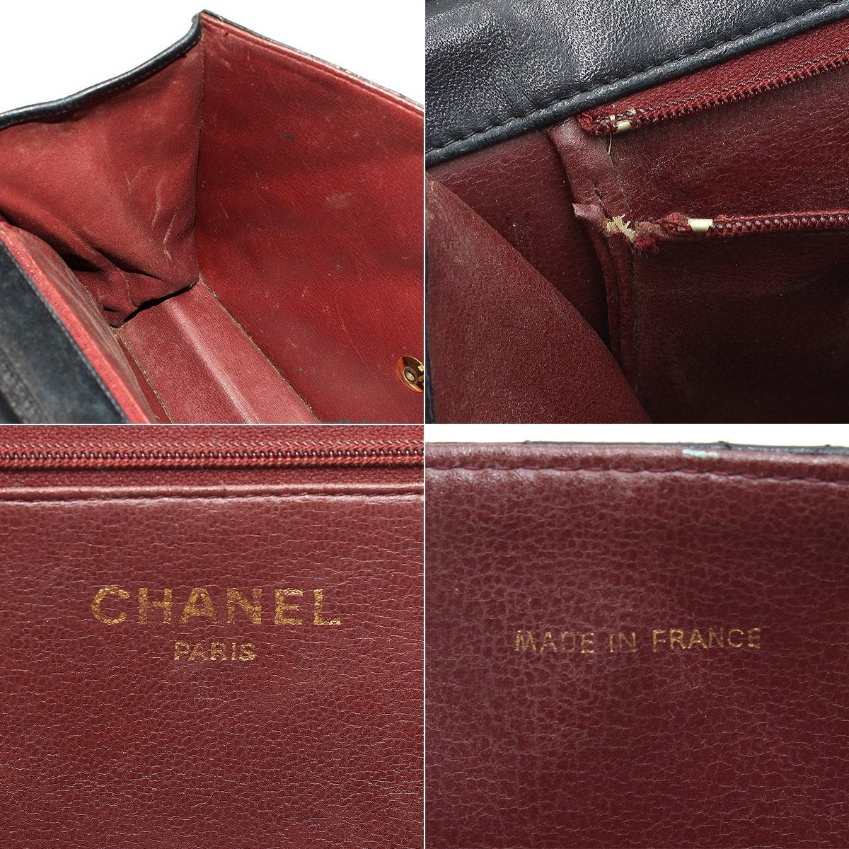 Chanel Matelassé Push-Lock Chain Shoulder Bag, Leather, Vintage, CHANEL