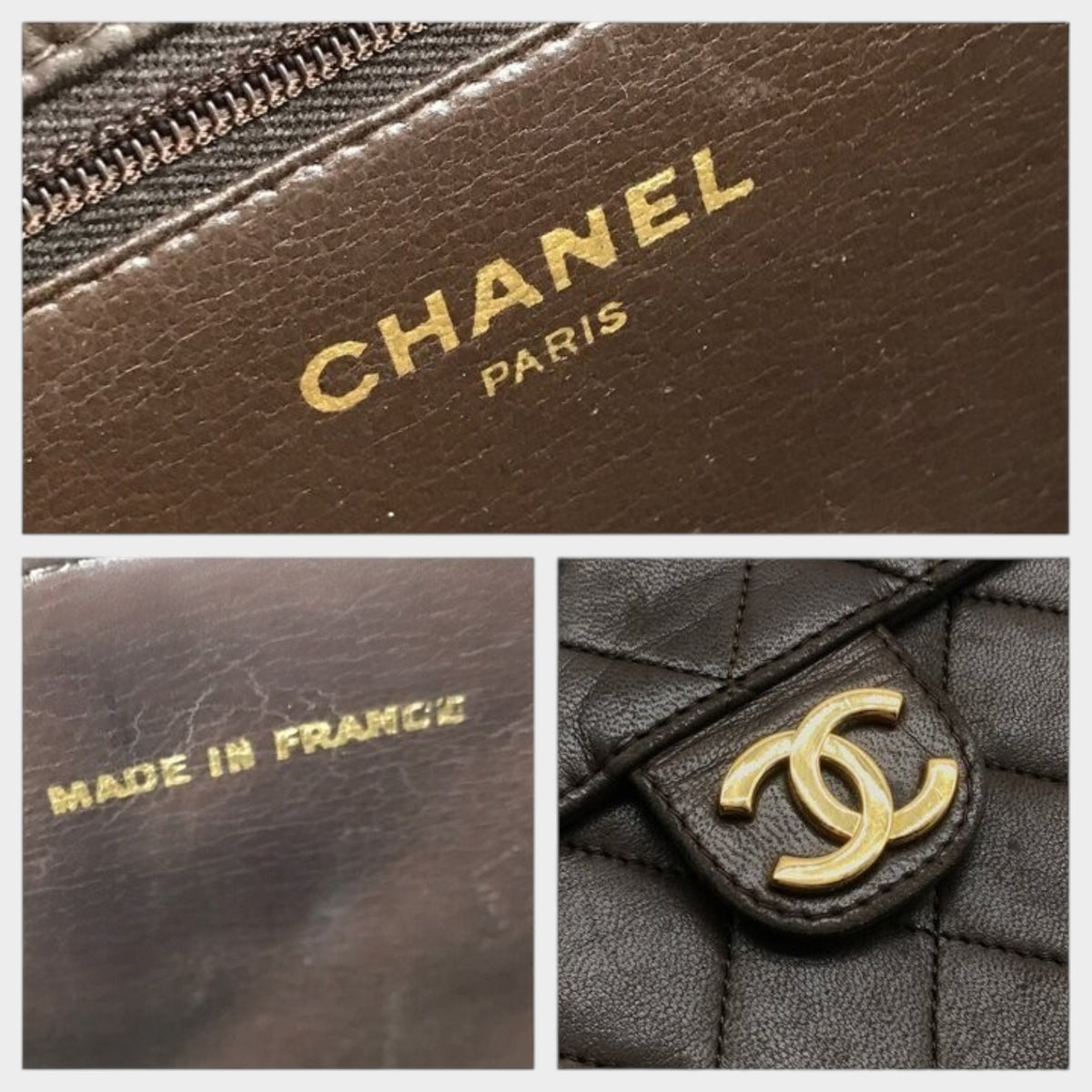 Excellent Condition CHANEL Coco Mark Matelassé Chain Shoulder Tasche
