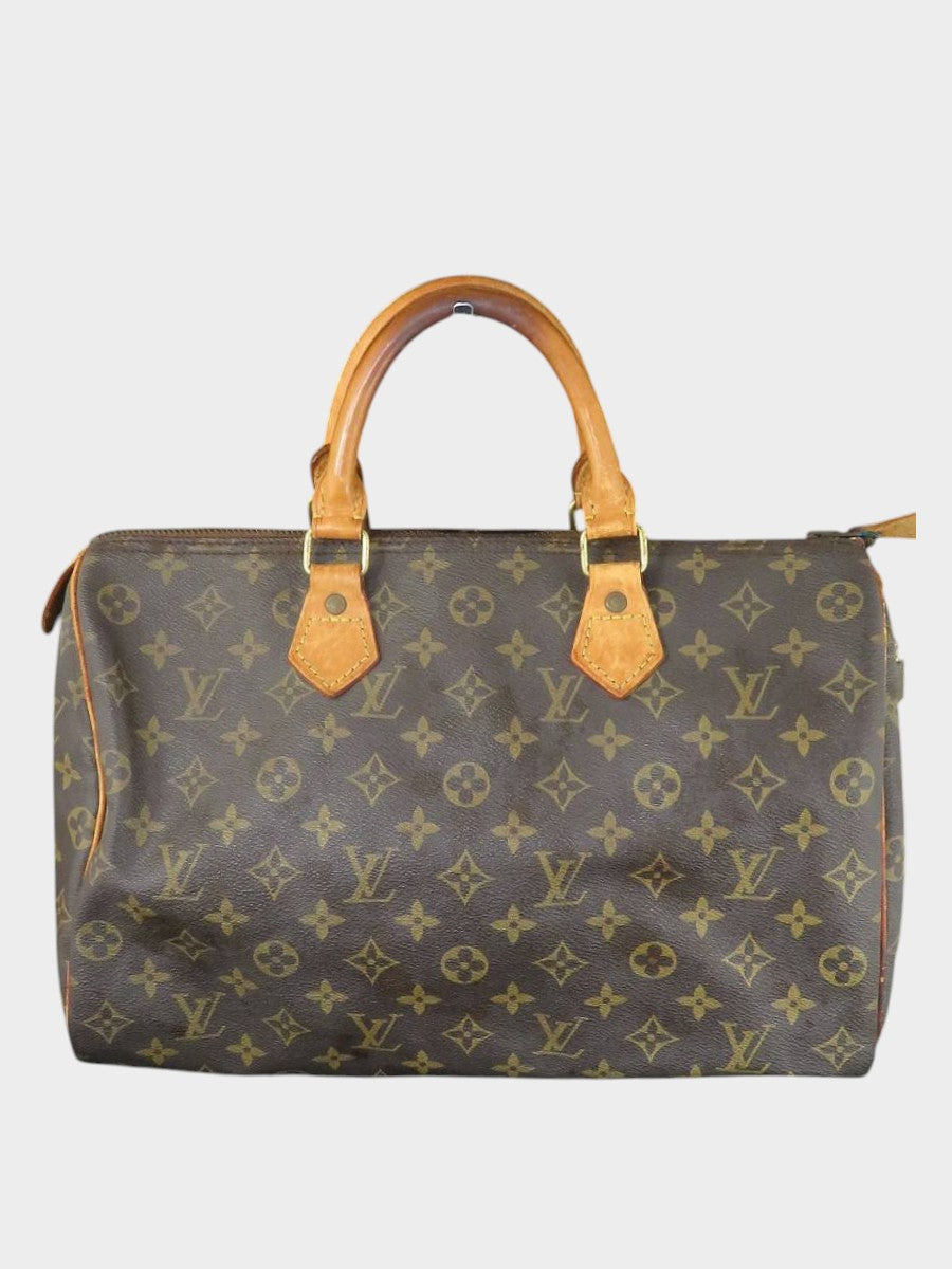 Louis Vuitton Monogram Speedy 35 Handbag Mini Boston Bag