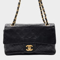 Excellent Condition CHANEL Coco Mark Lambskin Leather Tasche